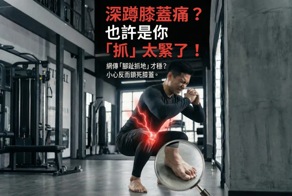 深蹲膝蓋痛？先看你的腳趾怎麼用