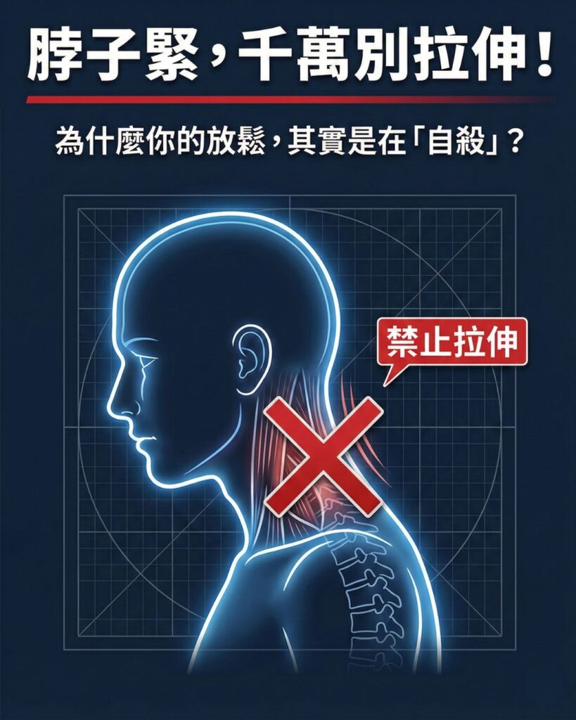 後頸痠痛別亂拉：打開胸椎與啟動深層頸屈肌