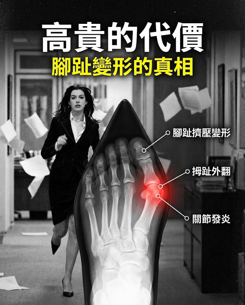 尖頭鞋與腰痛：腳趾受限後的連鎖代償
