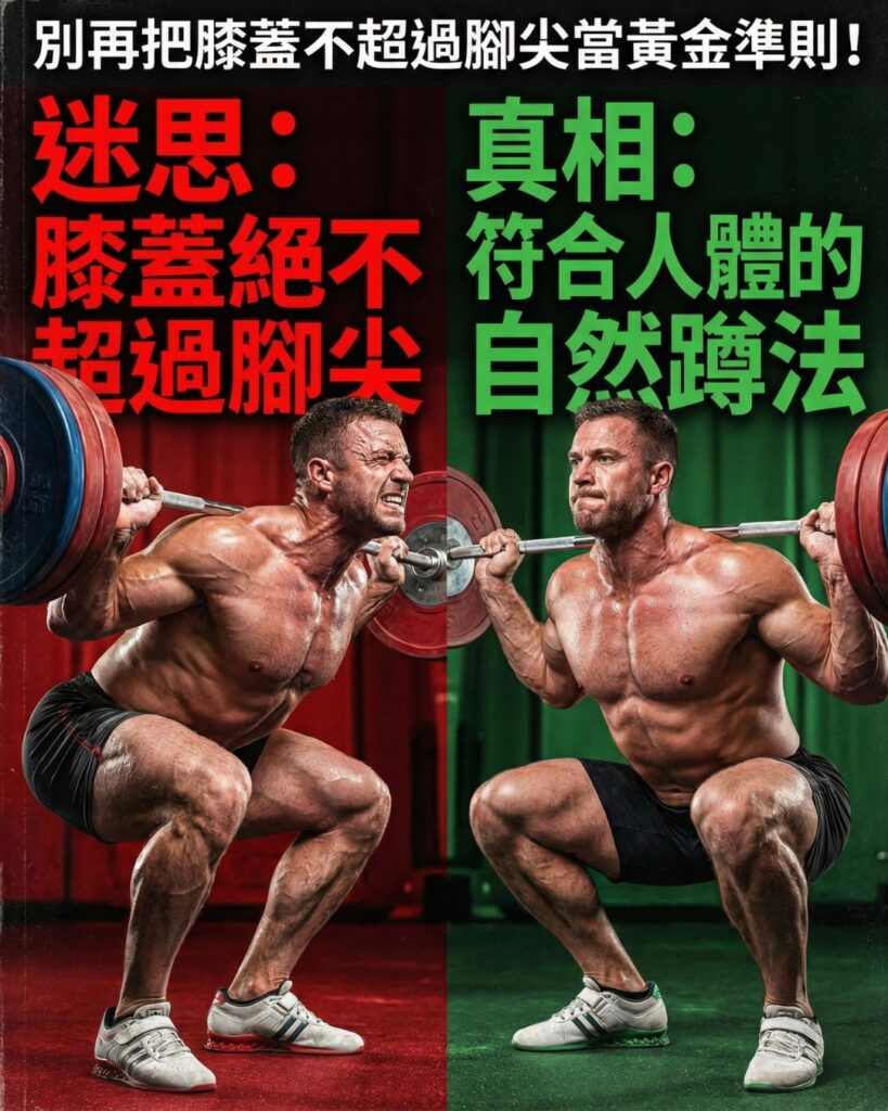 深蹲膝蓋過腳尖會受傷？先看腳踝與身體比例