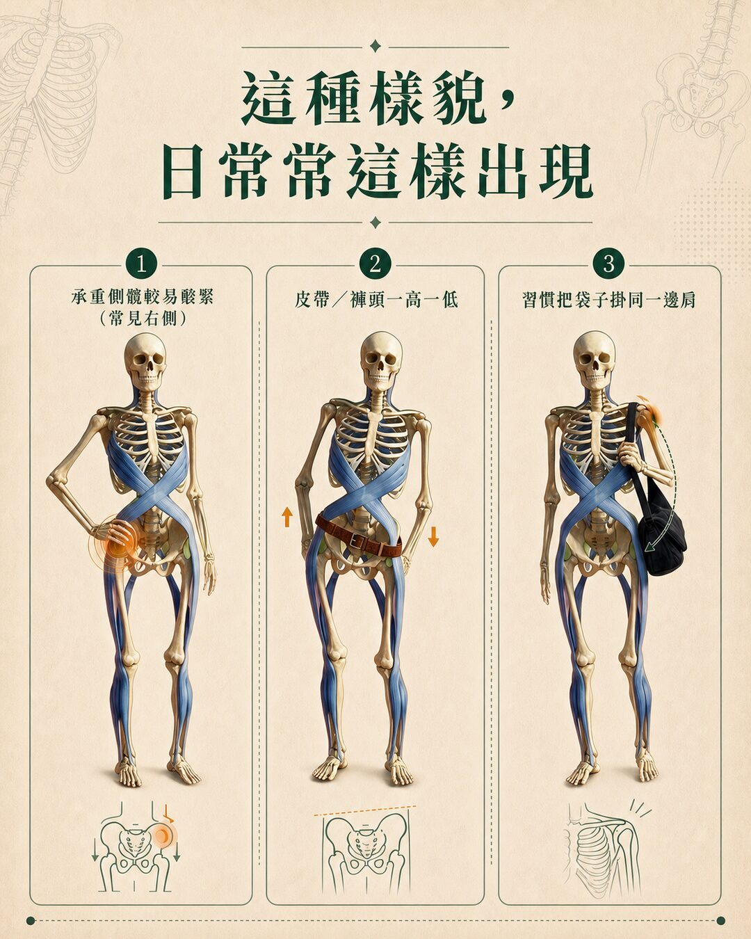 身體為何形成單側承重策略