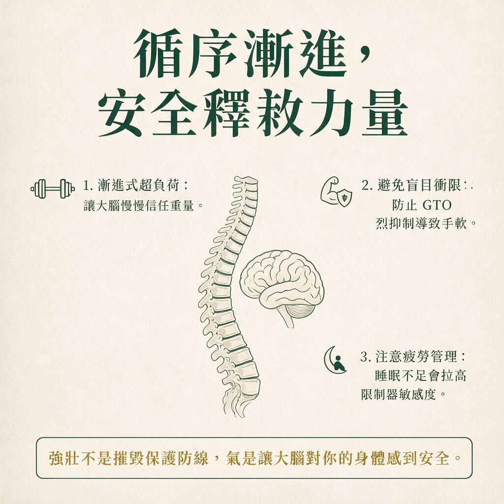 漸進訓練與安全適應示意