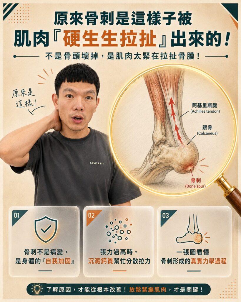 骨刺是怎麼來的？肌肉張力如何把骨膜「拉」出骨刺