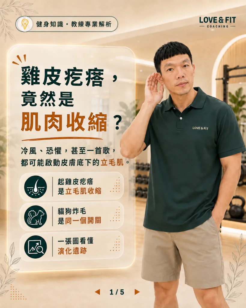 聽音樂發麻、吹冷風起雞皮疙瘩？你身上保留的遠古全身防衛機制！