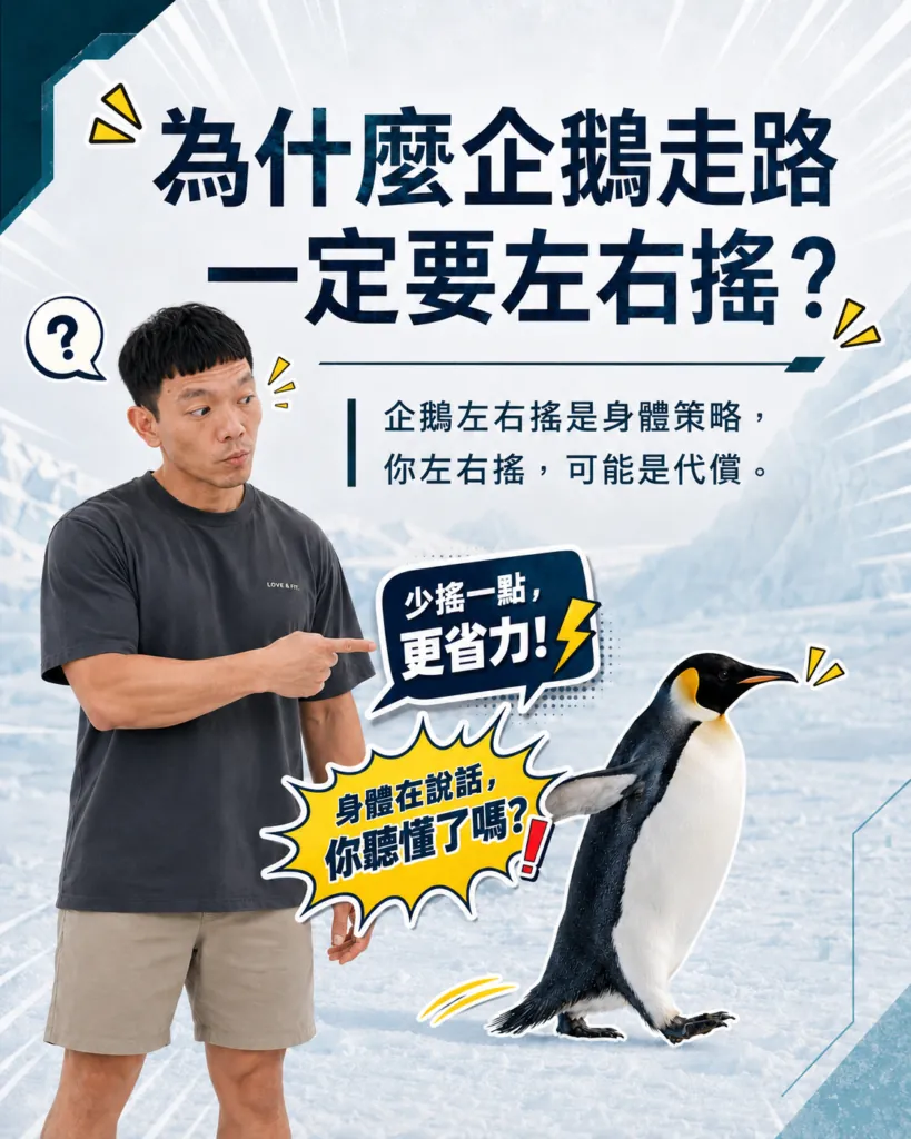 為什麼企鵝走路一定要左右搖？