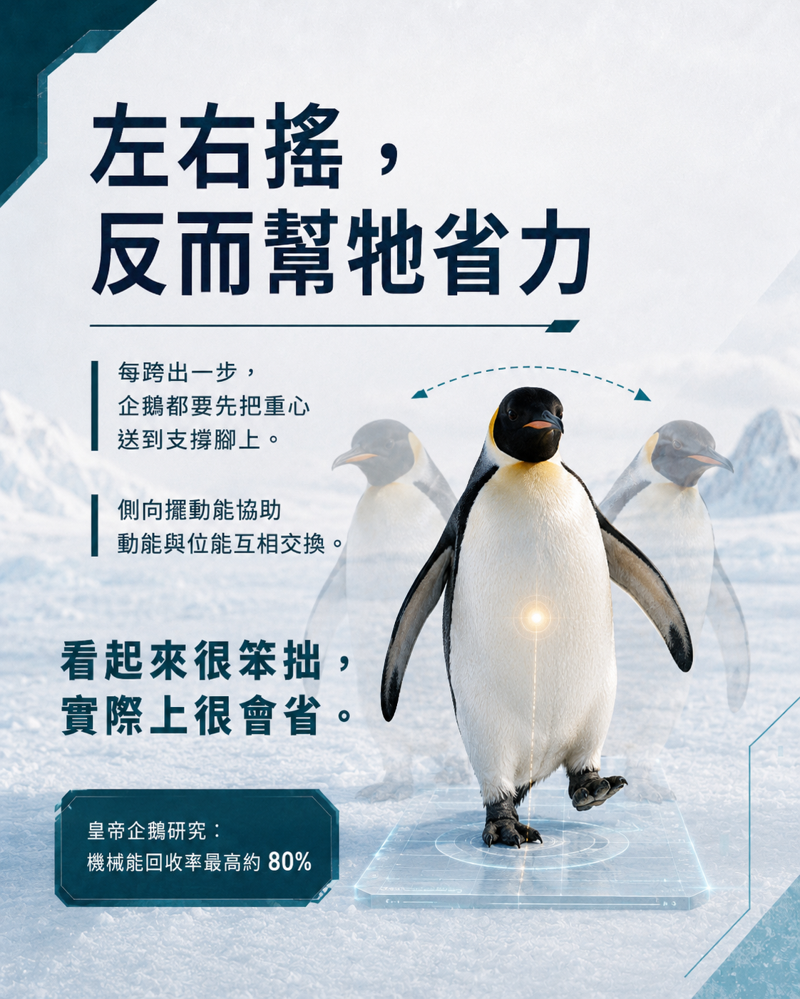 企鵝機械能回收圖卡