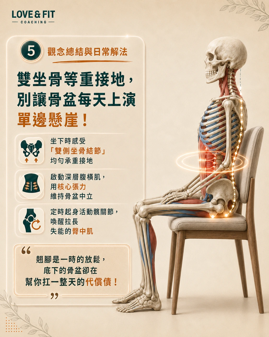 雙坐骨等重接地解法整理圖卡